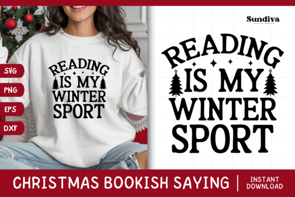 Christmas Bookish Quote SVG 10: Graphics for Crafts