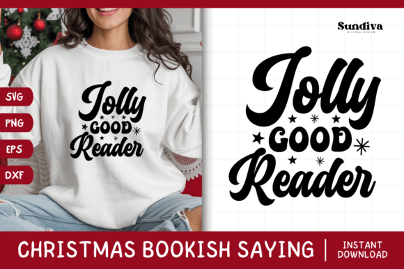 Christmas Bookish Quote SVG 13: Graphics for Crafts Sellers