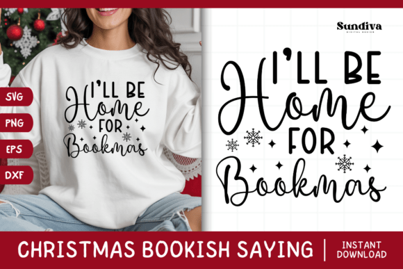 Christmas Bookish Quote SVG 17: Graphics for Crafts-Driven Branding