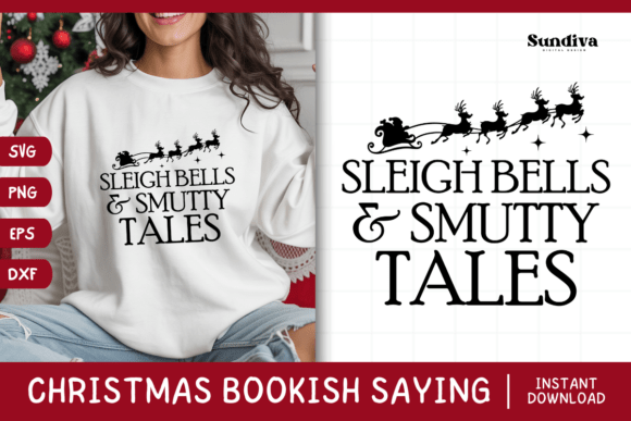 Christmas Bookish Quote SVG 3: Graphics for Crafts & Content