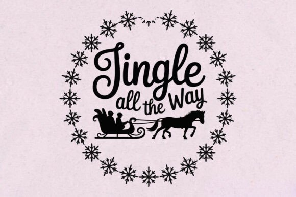 Christmas Quote SVG Bundle Jingle All: Graphics for Crafts & Content