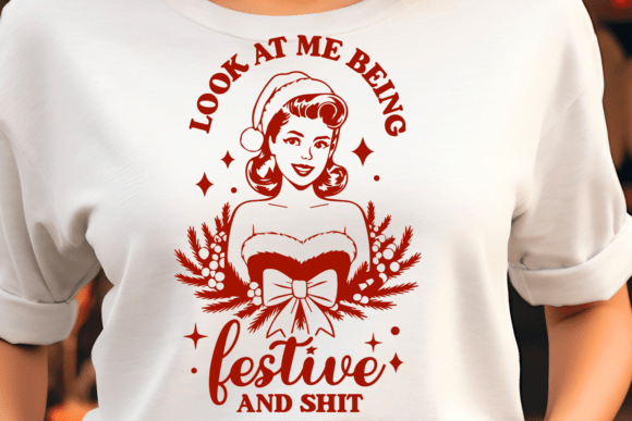 Festive Snarky Christmas Quote SVG: Graphics for Crafts That Sell