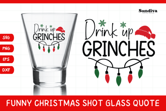 Funny Christmas Shot Glass Quote SVG 42: Graphics for Crafts-First Branding
