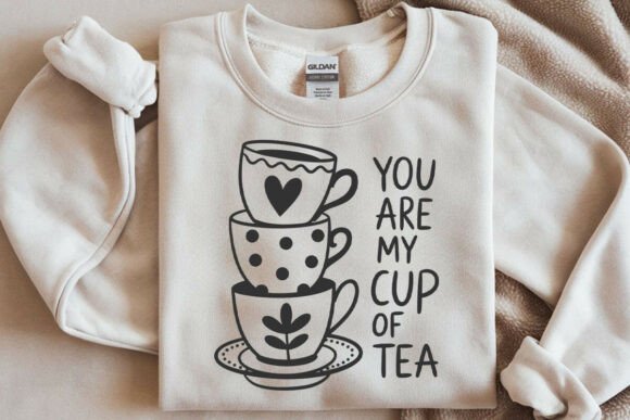 Tea SVG Funny Tea Quote Svg File: Graphics for Crafts & Branding